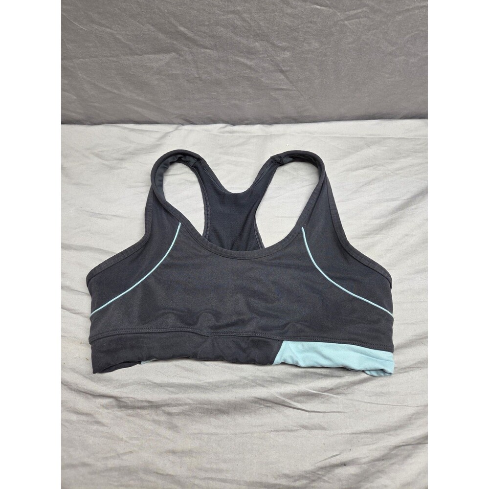 Bally Sports Racerback Exercise Bra Size XL (38) Navy Blue Total Fitness